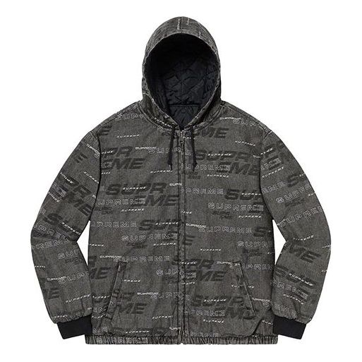 Суитчър Supreme Reversible Dimensions Denim Work Jacket Черно | SUP-FW19-895, 0