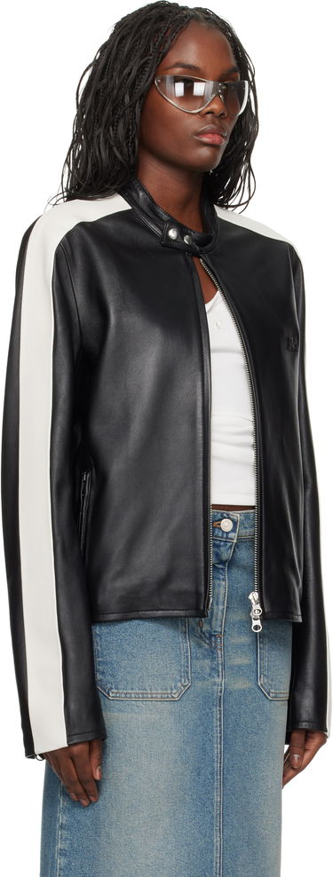 Яке Courrèges Courrèges Contrast Biker Jacket Черно | 324LBL199CV0005, 4