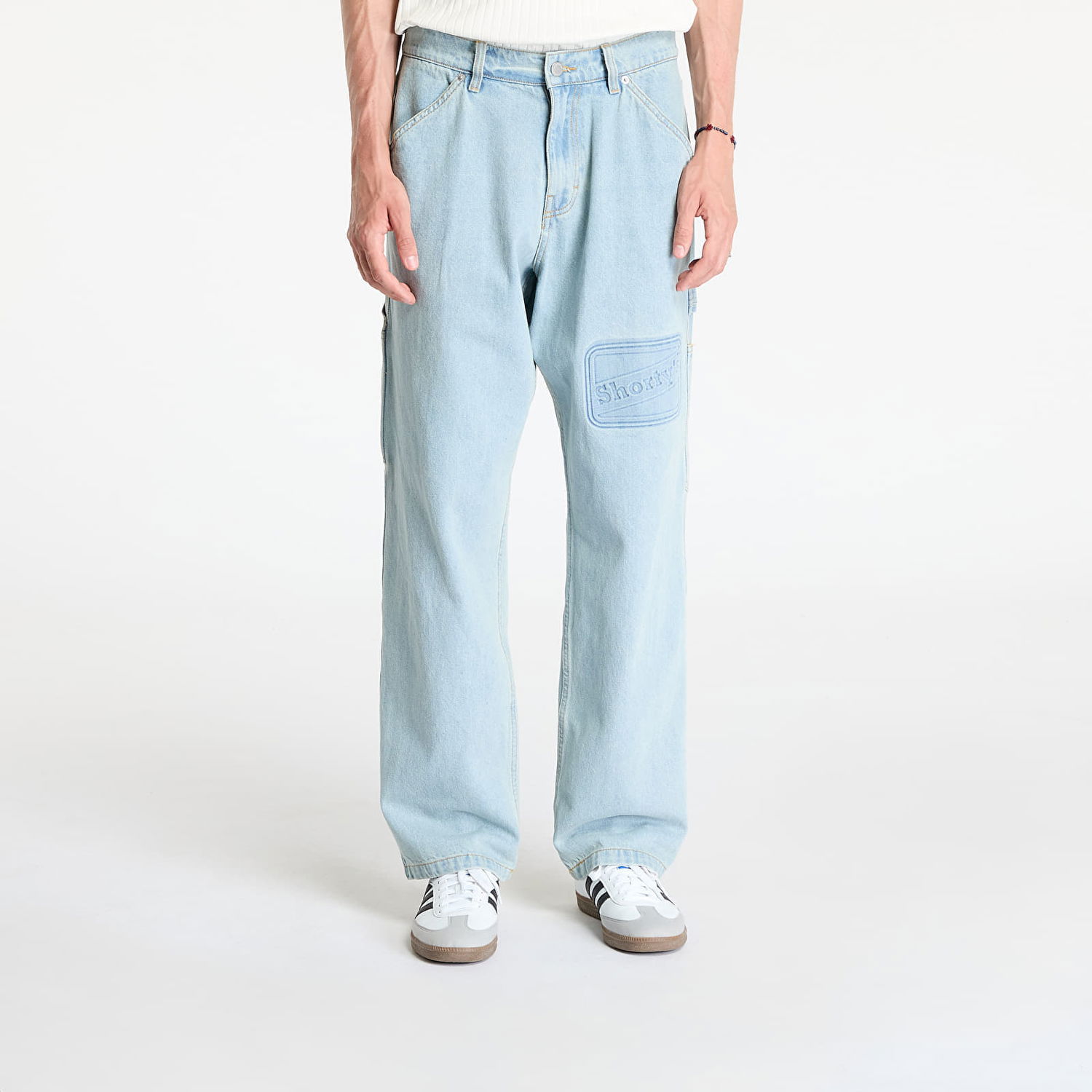Дънки Pleasures Box Logo Carpenter Jeans Light Indigo Синьо | P24F001 INDIGO, 0