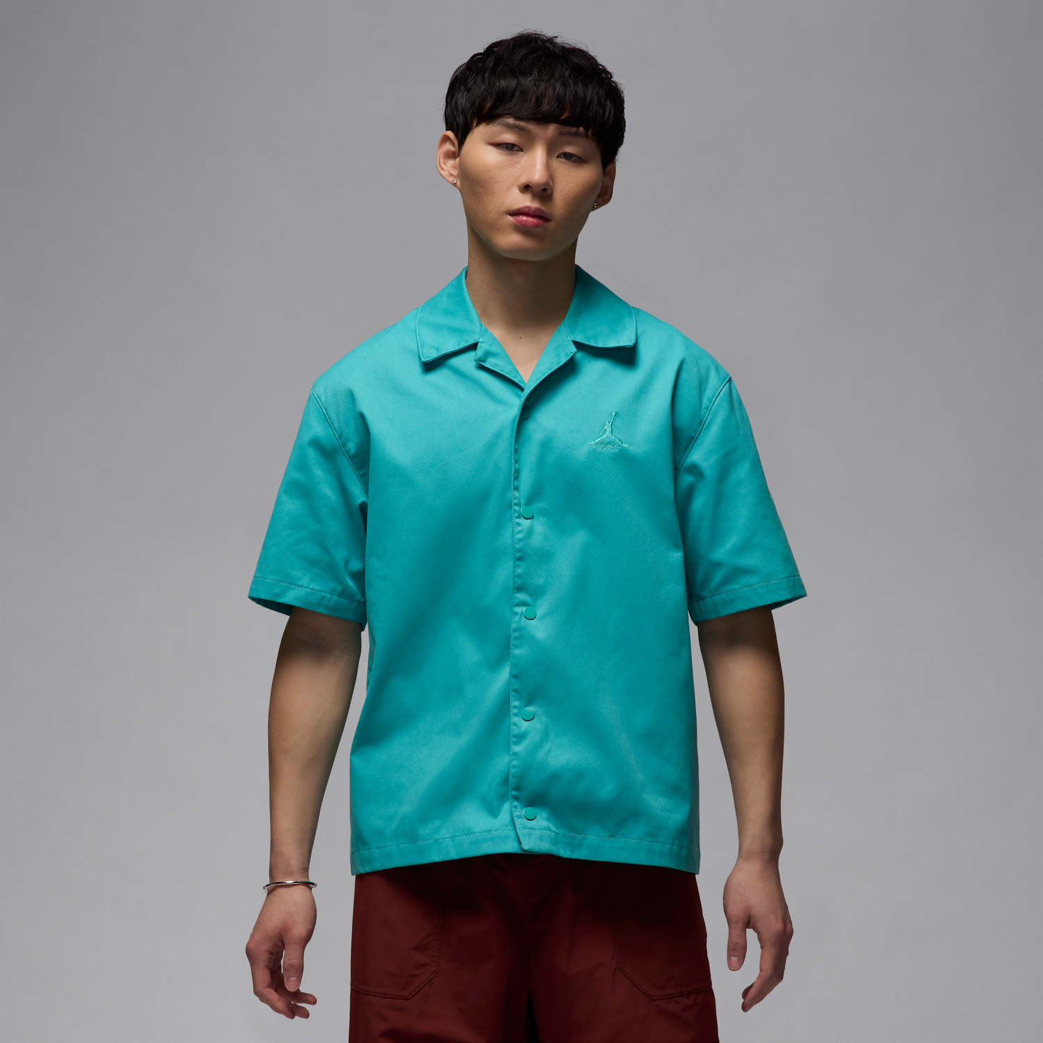Риза Jordan Jordan Essentials Statement Woven Shirt Тюркоазено | FN4625-392, 0