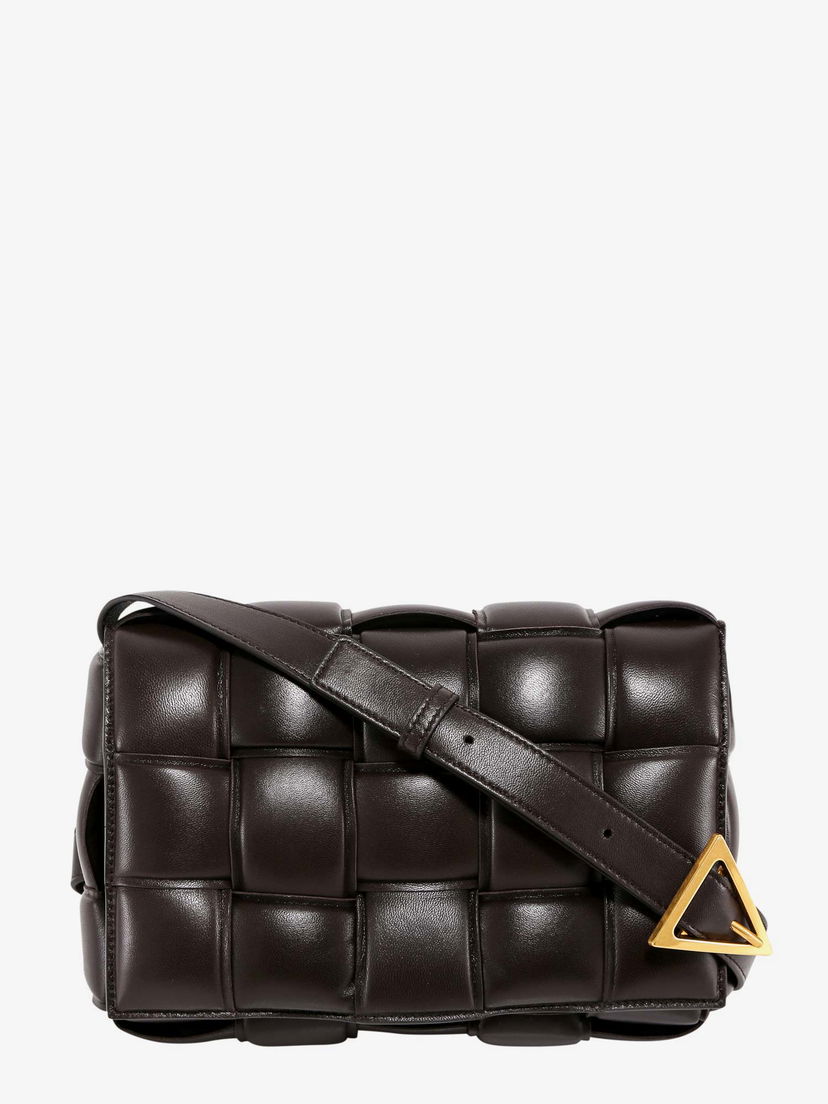 Дамска чанта Bottega Veneta Padded Cassette Bag Кафяво | 591970VCQR12132