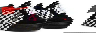Кецове и обувки Off-White Off-White Vulc "Black White" Черно | OMIA085R20C210180129, 4