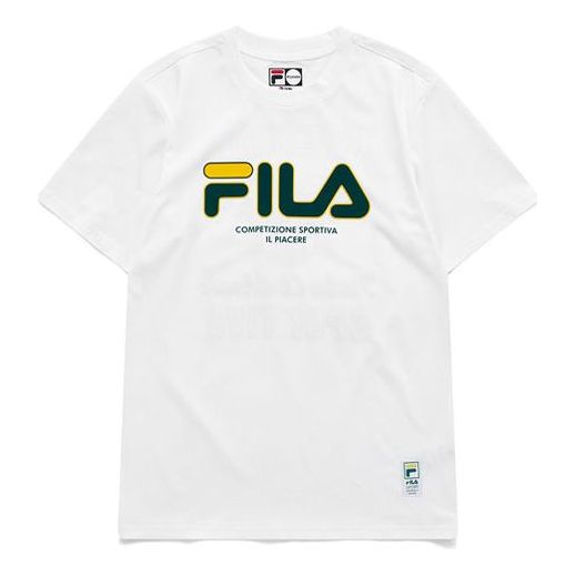 Тениска FILA Fusion Graphic Print Round Neck T-Shirt Бяло | T11M122102F-WT, 0