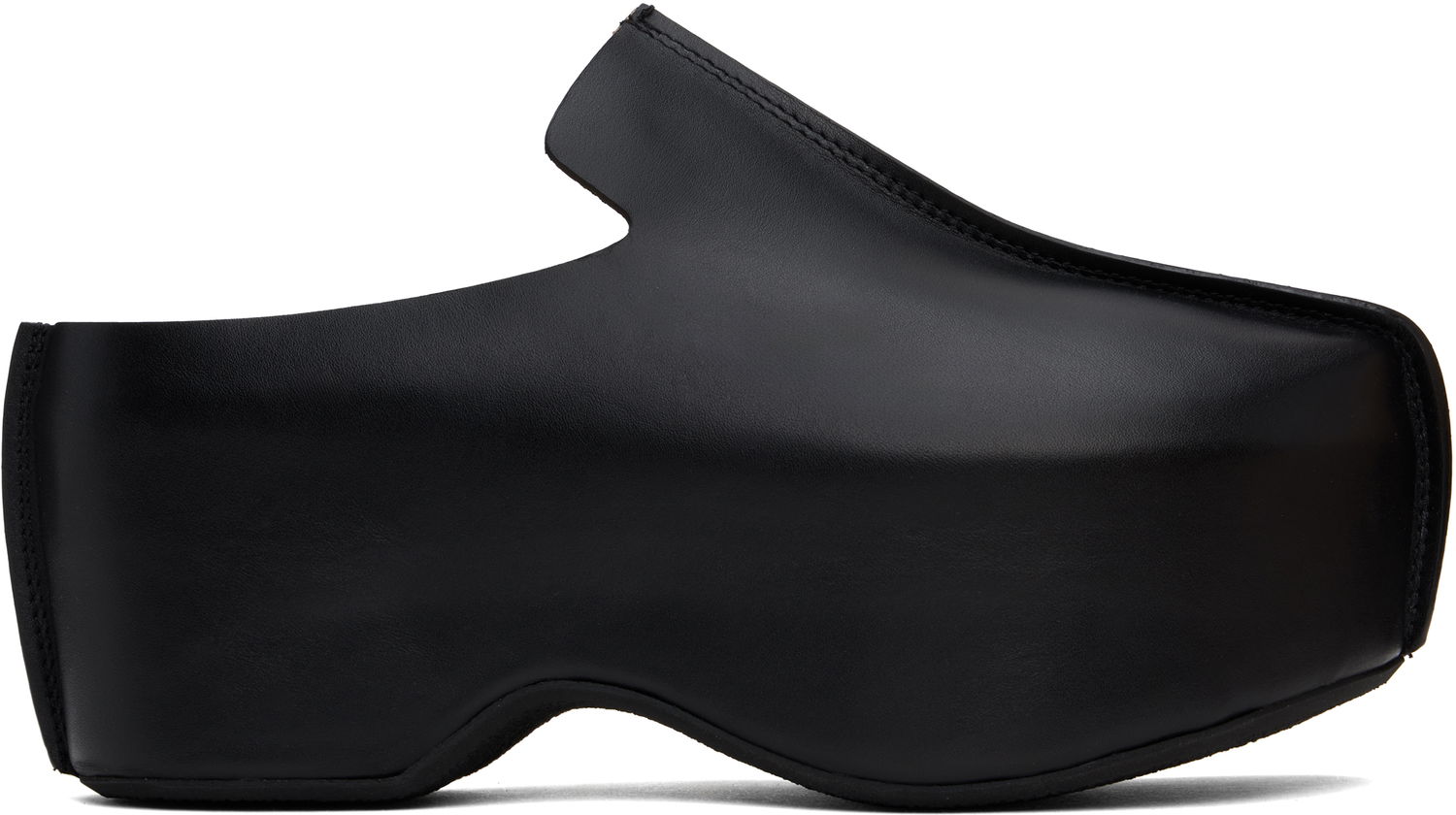 Грижа за обувките JW Anderson JW Anderson Leather Platform Slip-on Loafers Черно | ANM42500A, 0