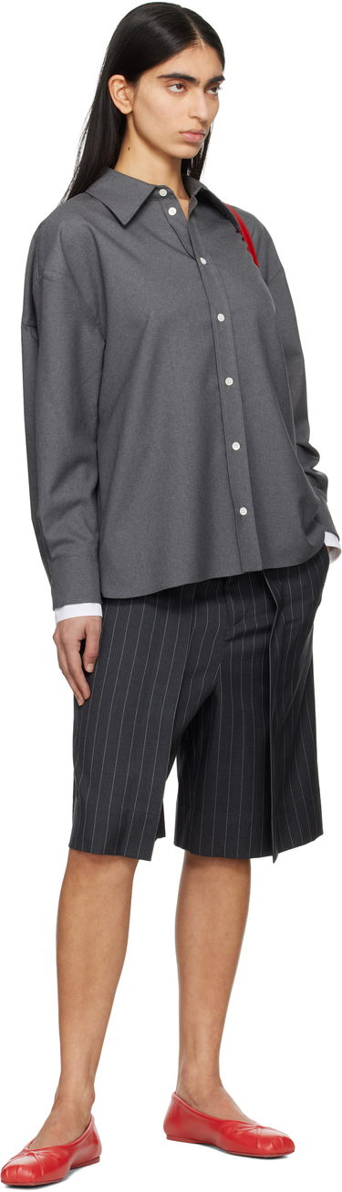 Риза Marni Marni Tropical Wool Shirt Сиво | CAMA0613QS TW839, 3