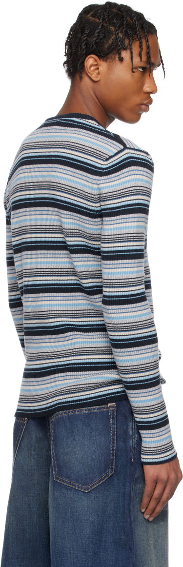 Пуловер ERL ERL Striped Knit Sweater Синьо | ERL10N006, 2