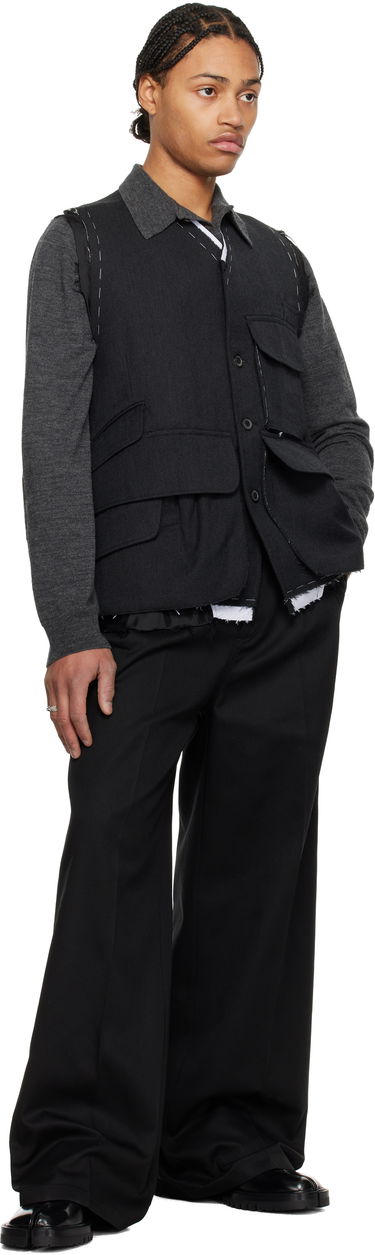 Жилетка Maison Margiela Maison Margiela Wool Vest Черно | S50FB0109 S44578, 3