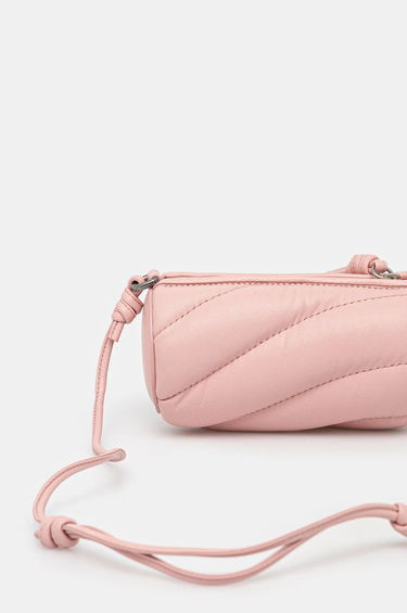 Дамска чанта Fiorucci Micro Mella Leather Barrel Bag Розово | U01FMASL005LE04PN02, 2