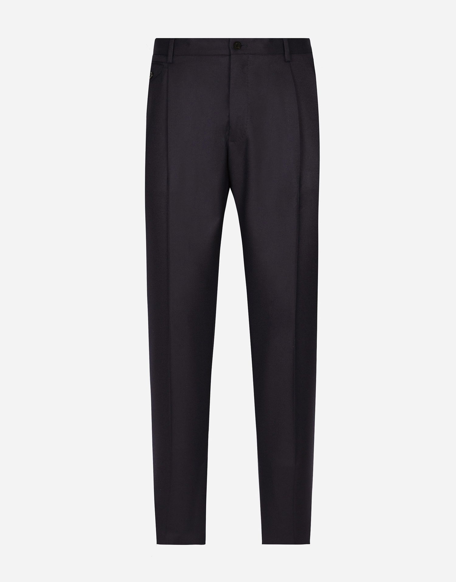 Панталони Dolce & Gabbana Dolce & Gabbana Tailored Flannel Pants 52 Тъмно синьо | GY6UETGI251B0665, 0