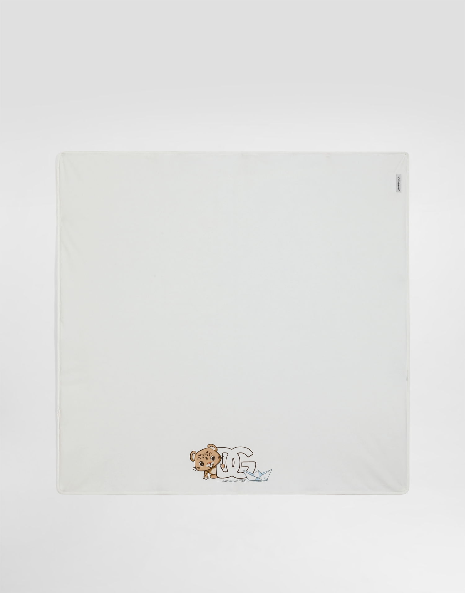 Облекло и аксесоари Dolce & Gabbana My First Interlock Blanket with Leopard and Boat Print Синьо | LNJA88G7PNKS9000, 1