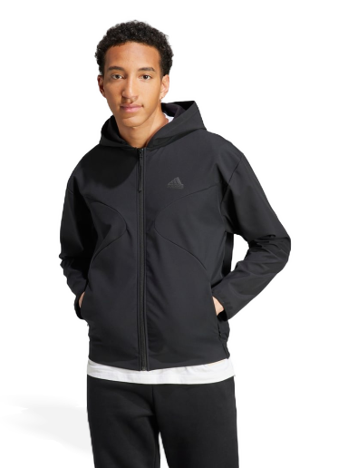 Суитчър adidas Performance Sportswear City Escape Full-Zip Черно | IJ6092