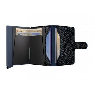 Портфейл Secrid Slimwallet Giraffina Leather Wallet Тъмно синьо | MGi-Blue, 3