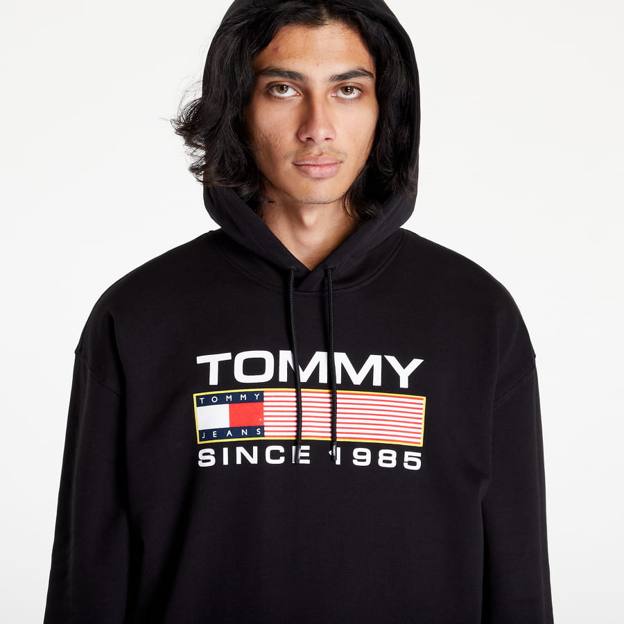 Суитчър Tommy Hilfiger JEANS Reg Athletic Log Hoodie Черно | DM0DM15009 BDS, 1