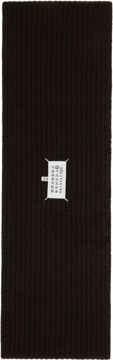 Шал Maison Margiela Maison Margiela Cashmere Scarf Кафяво | S50TE0109 M13145, 1