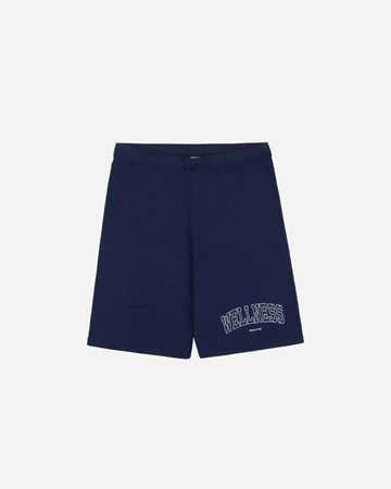 Къси панталони Sporty & Rich Wellness Biker Shorts Тъмно синьо | SH851NA, 0