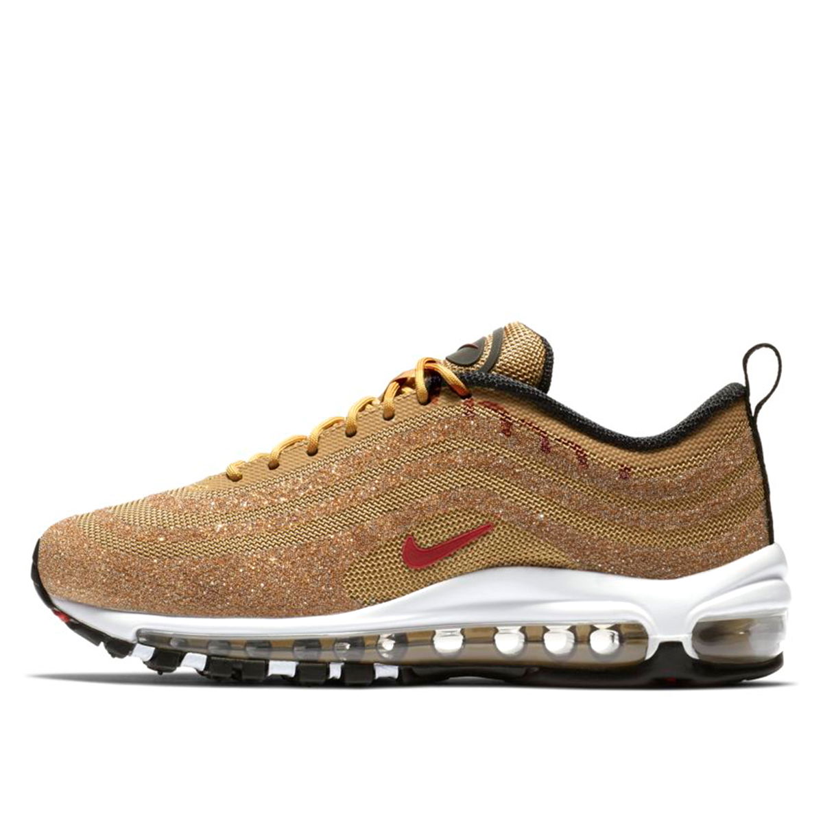 Кецове и обувки Nike Swarovski x Wmns Air Max 97 LX "Metallic Gold" Кафяво | 927508-700, 0