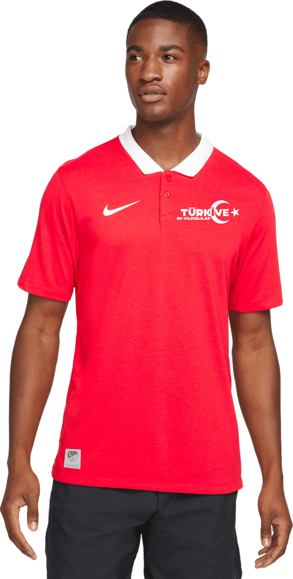Поло тениска Nike Polo Shirt with White Collar Turkey National Team EC 2024 Червено | tffrcw6933-tffrcw6933, 1