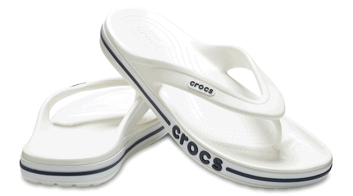 Кецове и обувки Crocs Bayaband Flips Black Бяло | 205393-126, 1