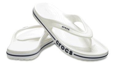 Кецове и обувки Crocs Bayaband Flips Black Бяло | 205393-126, 1