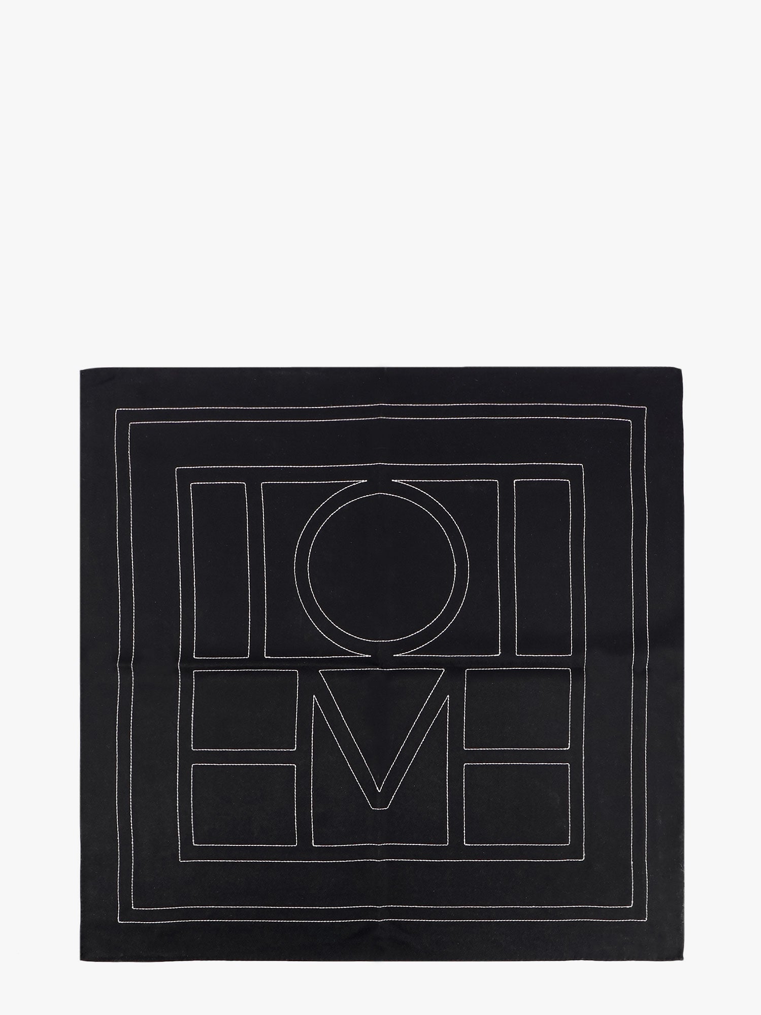 Домашен декор TOTEME Geometric Stitched Square Scarf Черно | 212873803920, 0