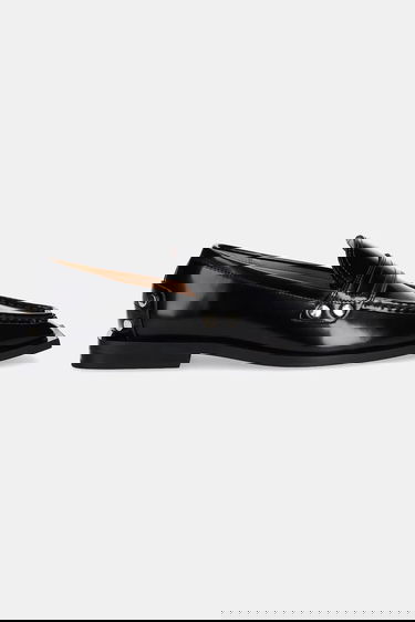Кецове и обувки GANNI GANNI Studs Square Toe Loafers Черно | S3178, 1