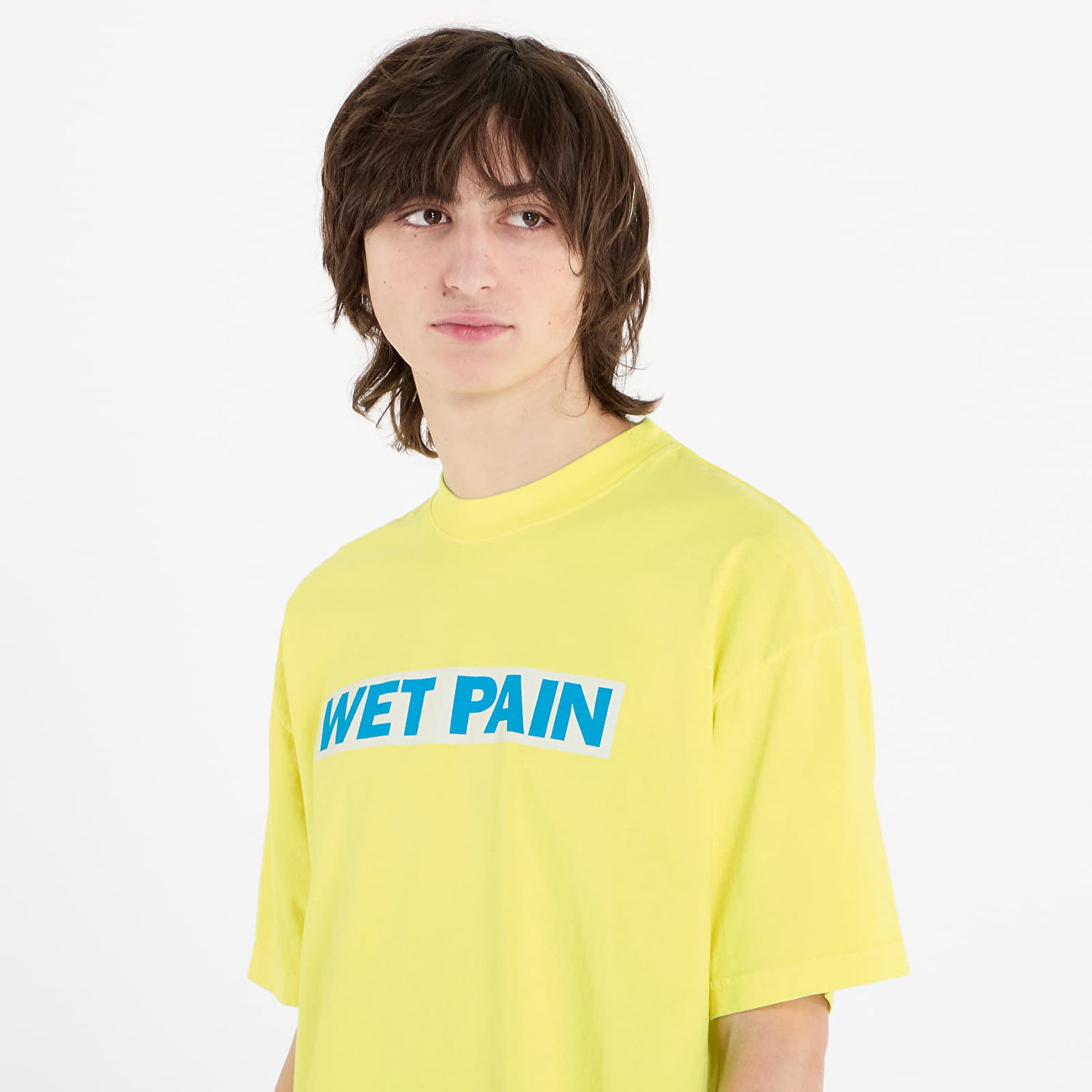 Тениска Pleasures PLEASURES Wet Pain T-Shirt Жълто | P25SP066 YELLOW, 1