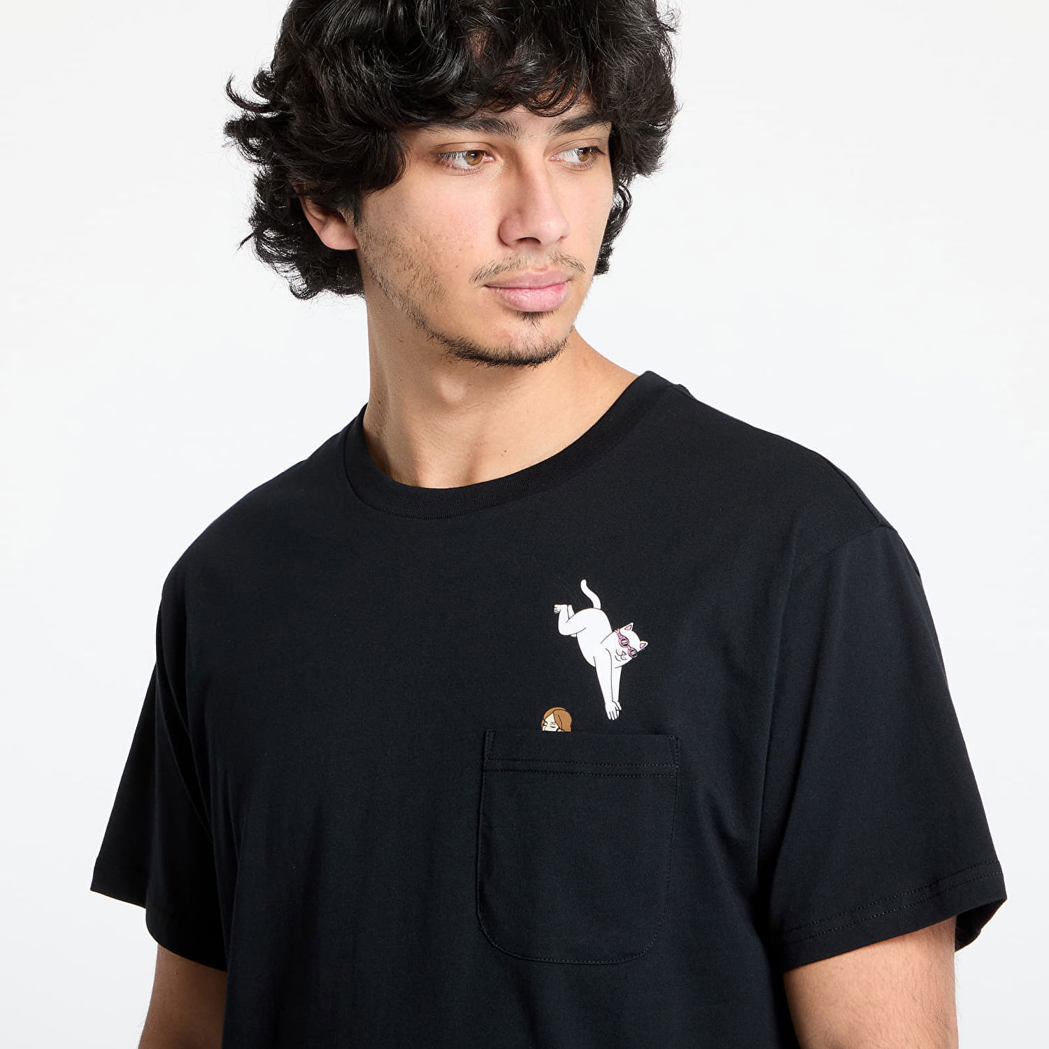 Тениска RIPNDIP RIPNDIP Jumpin In Pocket T-Shirt Черно | RNDHOL24166, 0