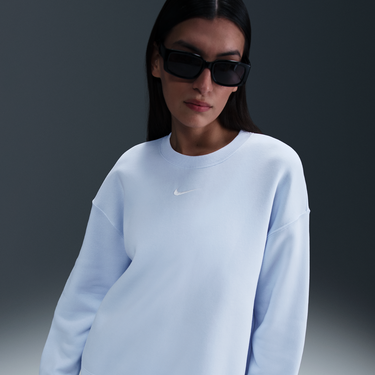Пуловер Nike Sportswear Phoenix Fleece Crew Sweatshirt Синьо | FZ4270-423, 0