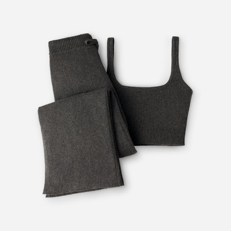 Комплект UGG Elisiana Knit Tank and Pants Set Size XS Сиво | 1161191-CRYH, 1