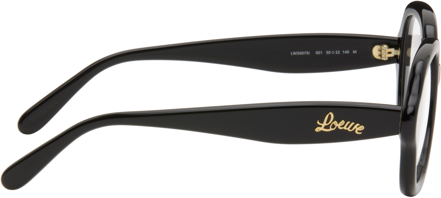 Слънчеви очила Loewe Oversized Rounded Frame Glasses Черно | LW50075I50001 192337164804, 1