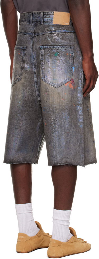 Къси панталони We11done We11done Painted Denim Shorts Сиво | WD-DP2-25-332-M-BK, 2