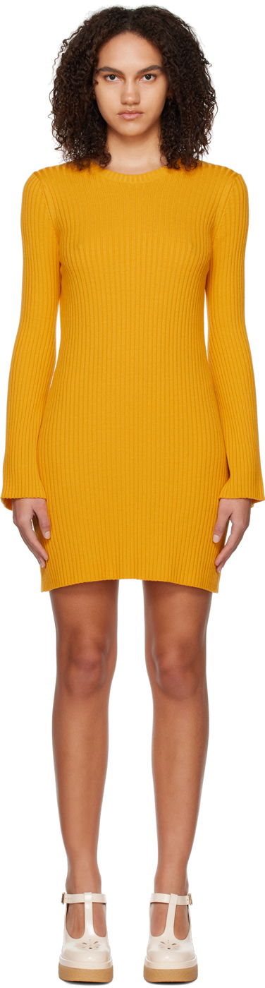 Pокля CHLOÉ Flared Minidress Жълто | CHC23SMR03650