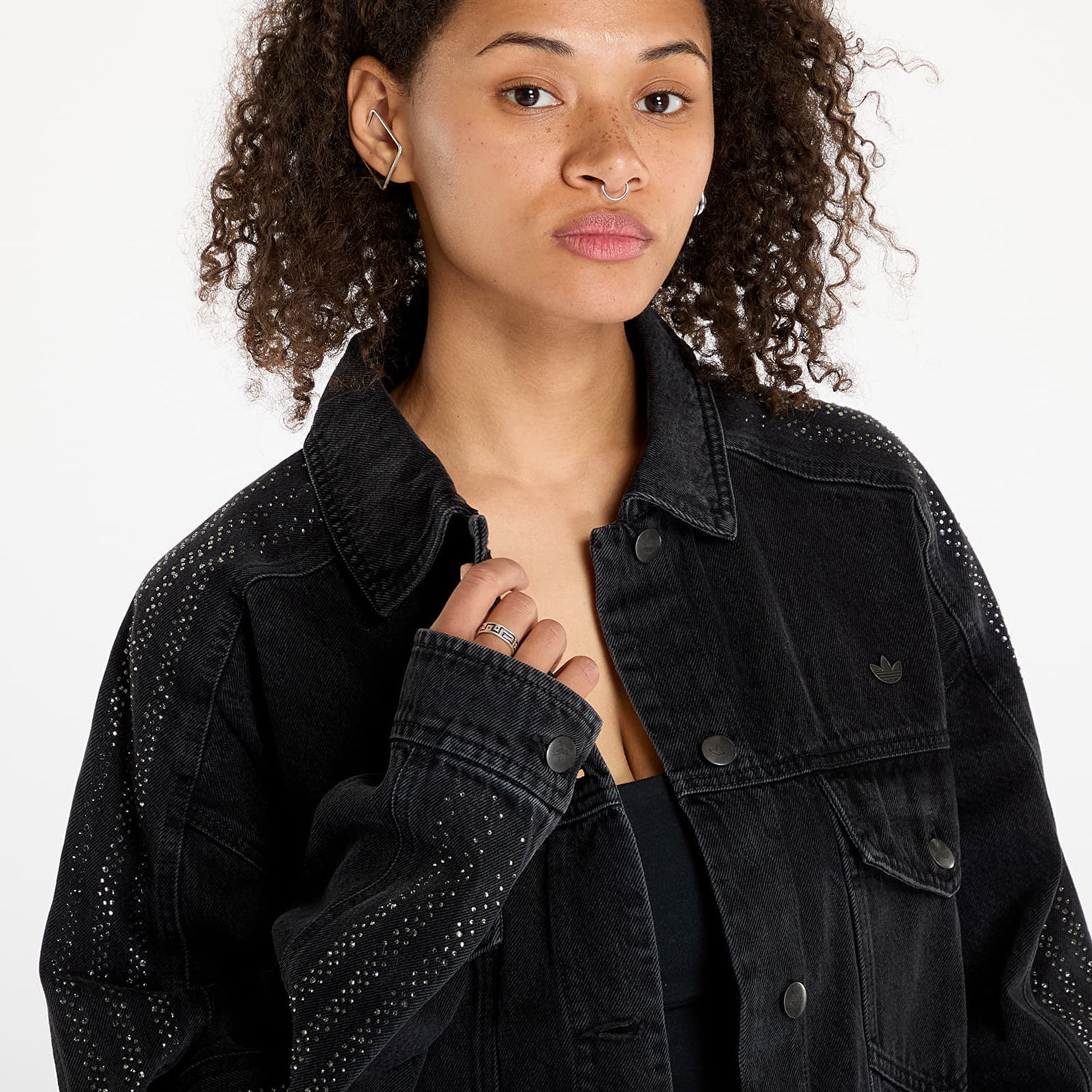 Яке adidas Originals Atlanta Denim Jacket Black Черно | IW3103, 1