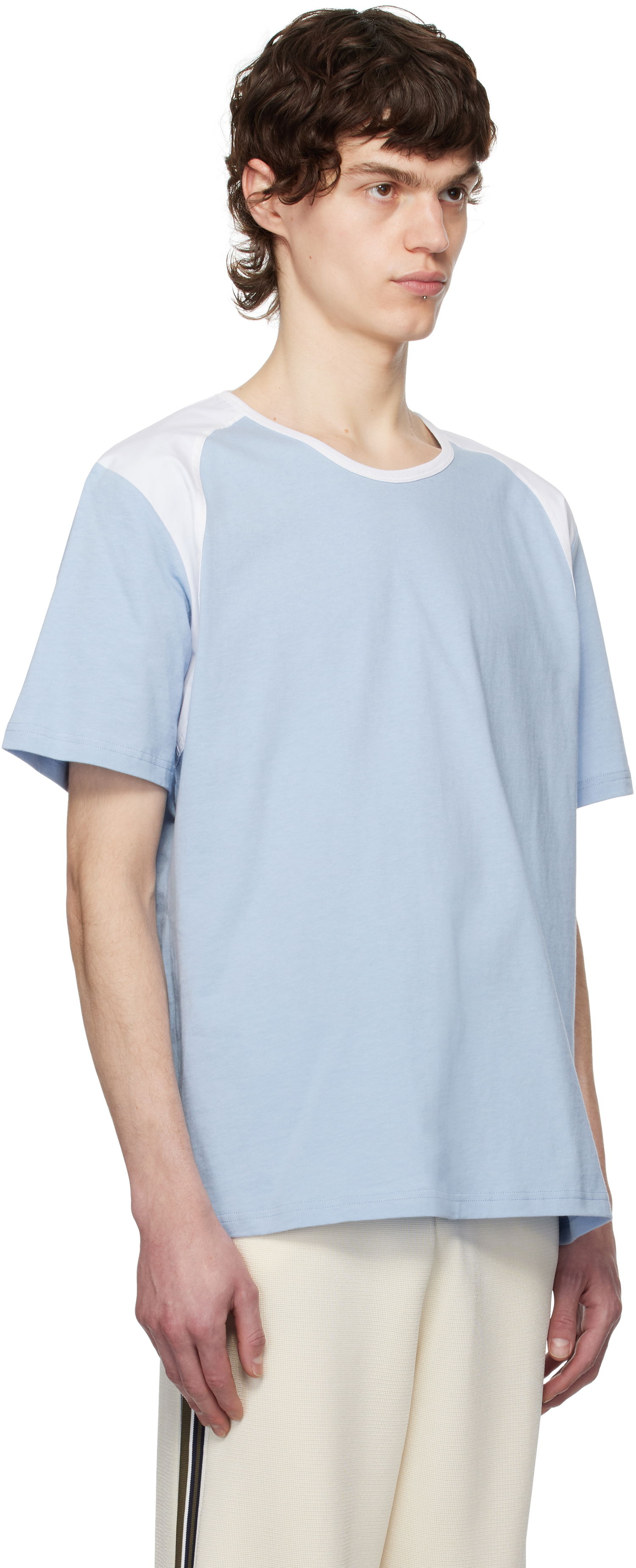 Тениска Wales Bonner Wales Bonner Dub T-Shirt Синьо | MS25JE07-JE01-400 T-SHIRT JERSEY, 1