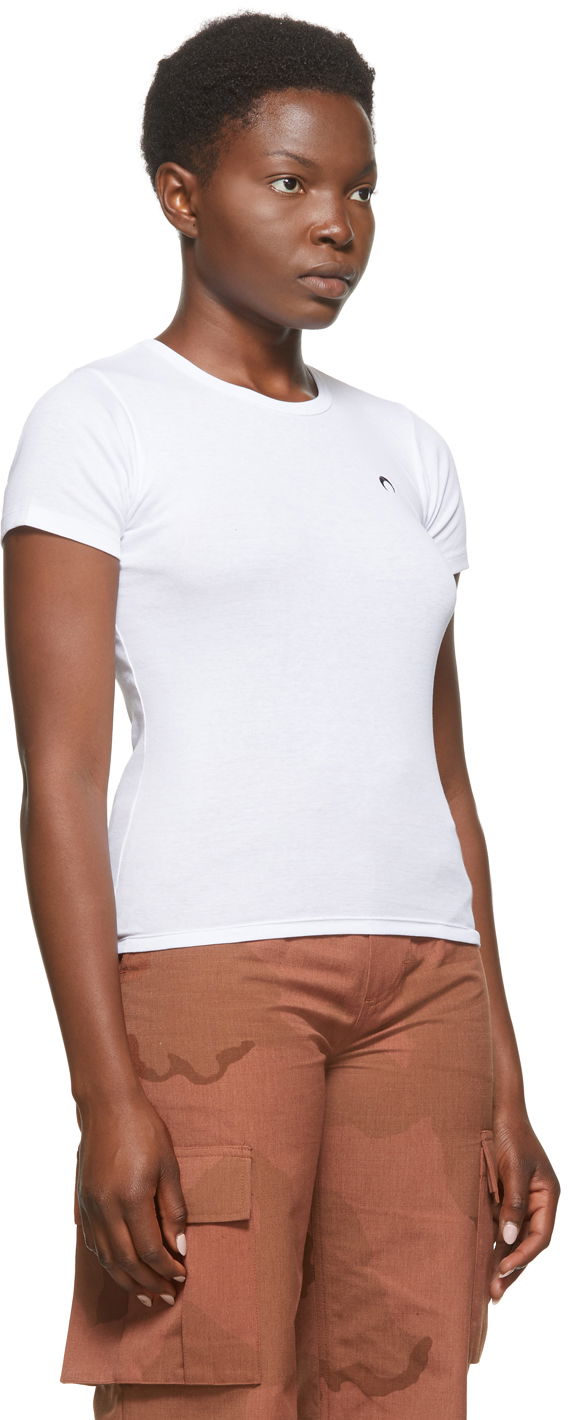 Тениска Marine Serre Marine Serre Moon Minifit T-Shirt Бяло | T067FW20W, 1