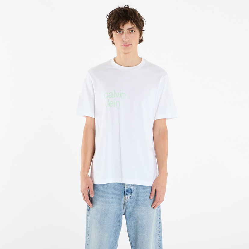 Тениска CALVIN KLEIN Jeans Graphic Short-Sleeve Crew Neck T-Shirt Бяло | LV04RD810G YAF