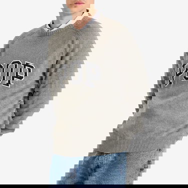Пуловер Pop Trading Company Pop Trading Company Knitted Arch Logo Crew Sweater Сиво | POPSS25-06-003, 2
