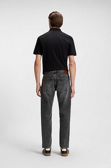 Дънки BOSS Maine Regular-Fit Comfort-Stretch Denim Jeans Черно | 50549809, 1