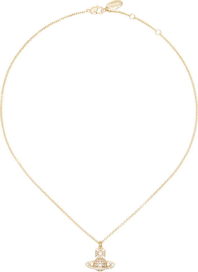 Gold Carmela Bas Relief Pendant Necklace