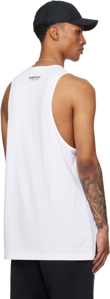 Потник Fear of God Fear of God ESSENTIALS Vintage Fit Tank Top Бяло | 125SP254234F, 2