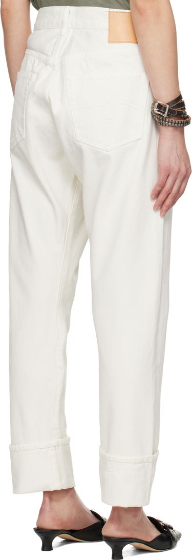 Дънки R13 R13 Cuffed Crossover Jeans Бяло | R13W2048-D314A, 2