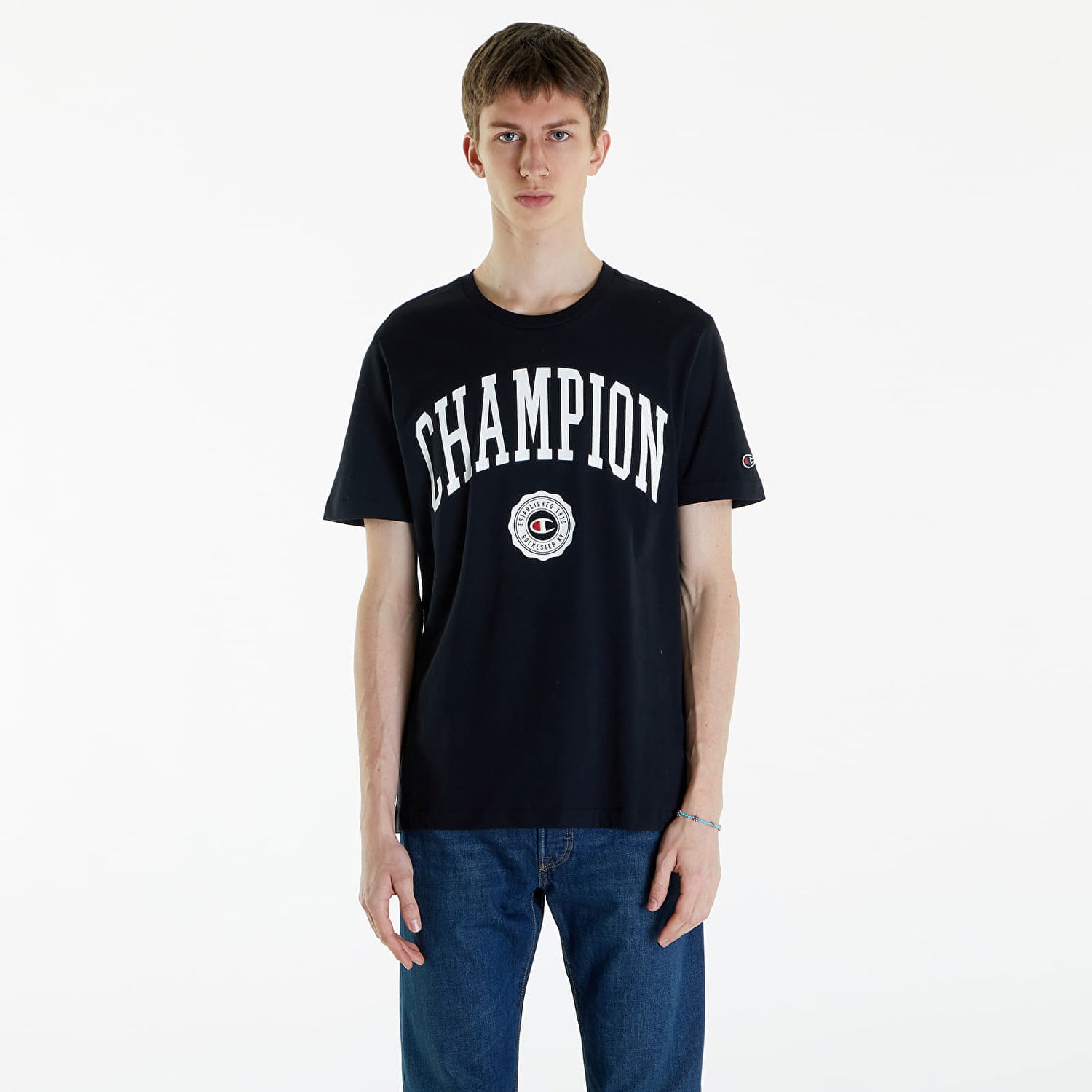 Тениска Champion Crewneck T-Shirt Black Черно | 219852 CHA KK001, 0