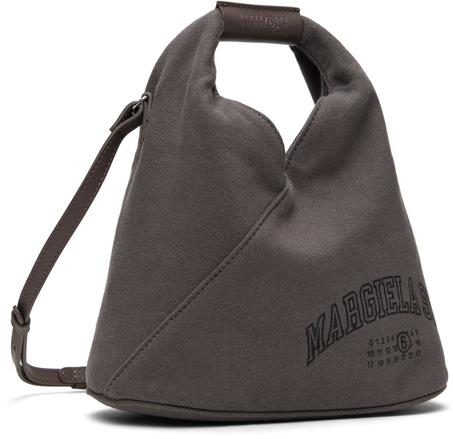 Чанта през рамо Maison Margiela MM6 Maison Margiela Sweat Varsity Print Crossbody Bag Сиво | SB6WD0026 P7261, 1