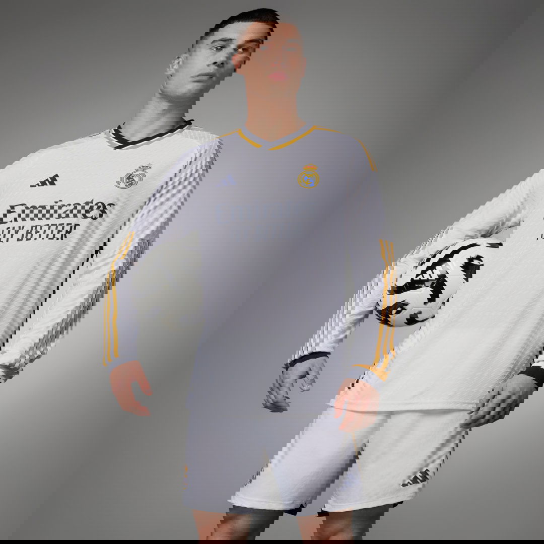 Фланелка adidas Originals Real Madrid 23/24 Long Sleeve Authentic Бяло | IA9978, 1