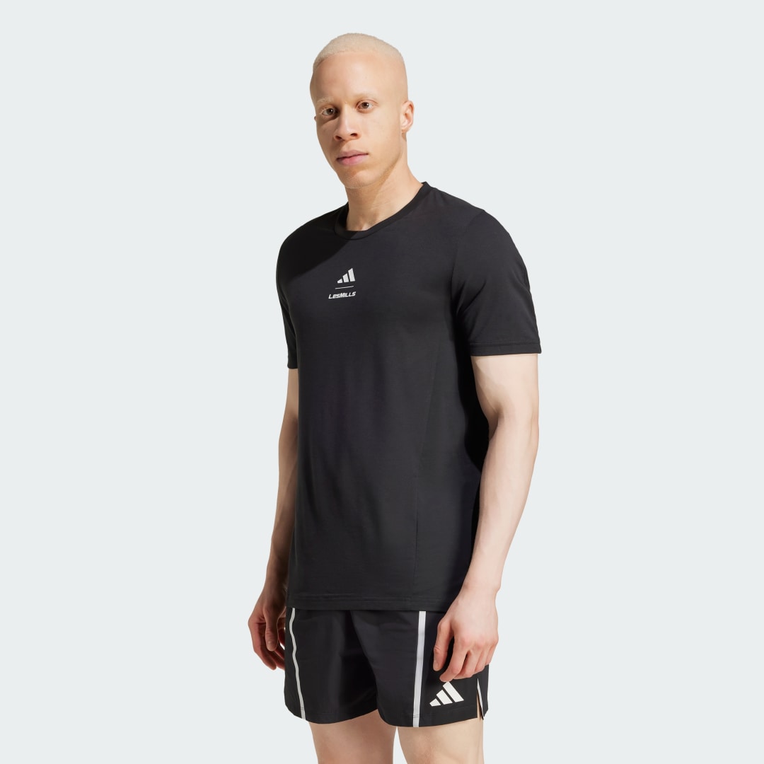 Тениска adidas Performance Les Mills Graphic Training T-Shirt Черно | JJ1438, 0