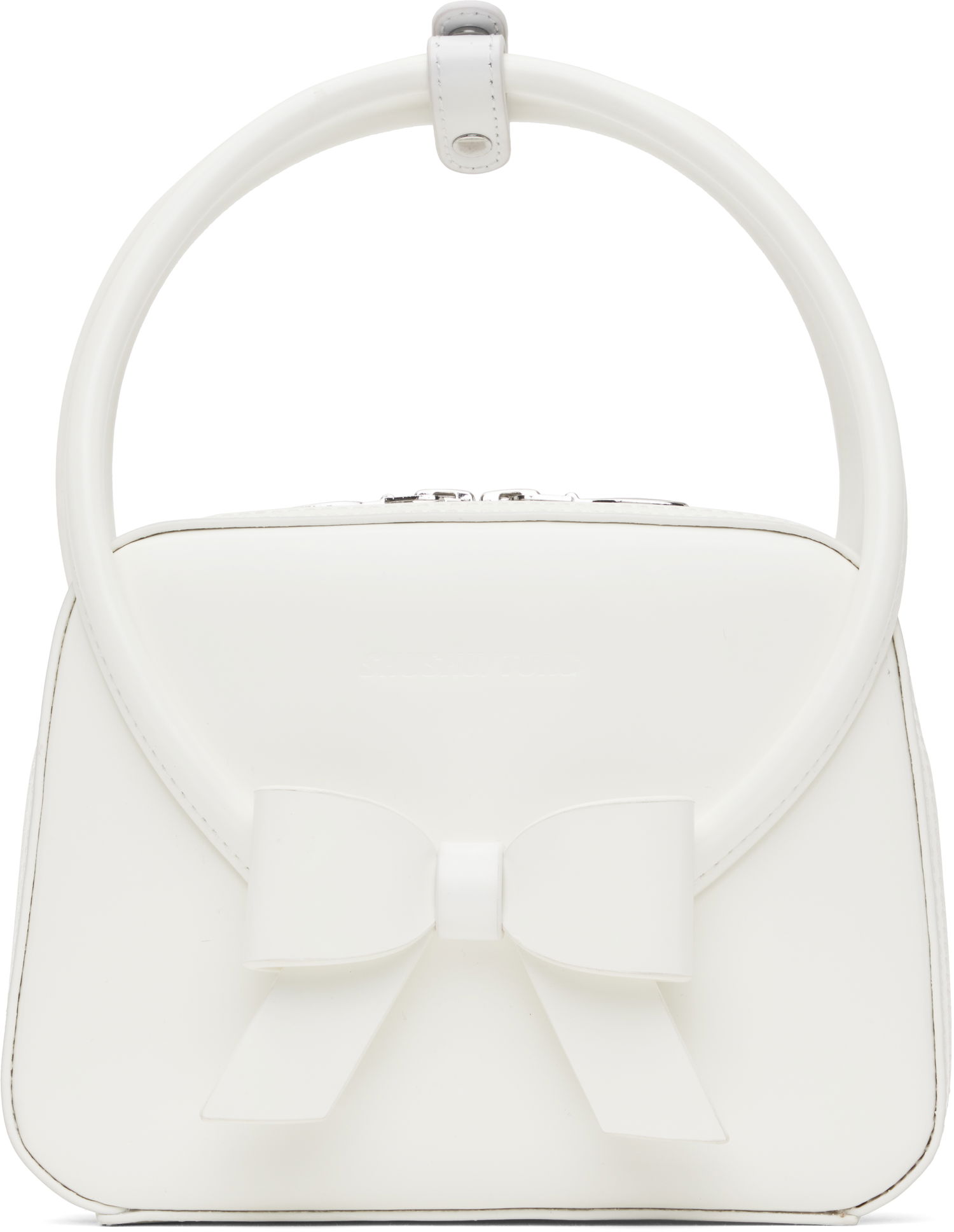 Дамска чанта SHUSHU/TONG SHUSHU/TONG Stereo Bow Bag Бяло | FSDDAC01 LEA001, 0