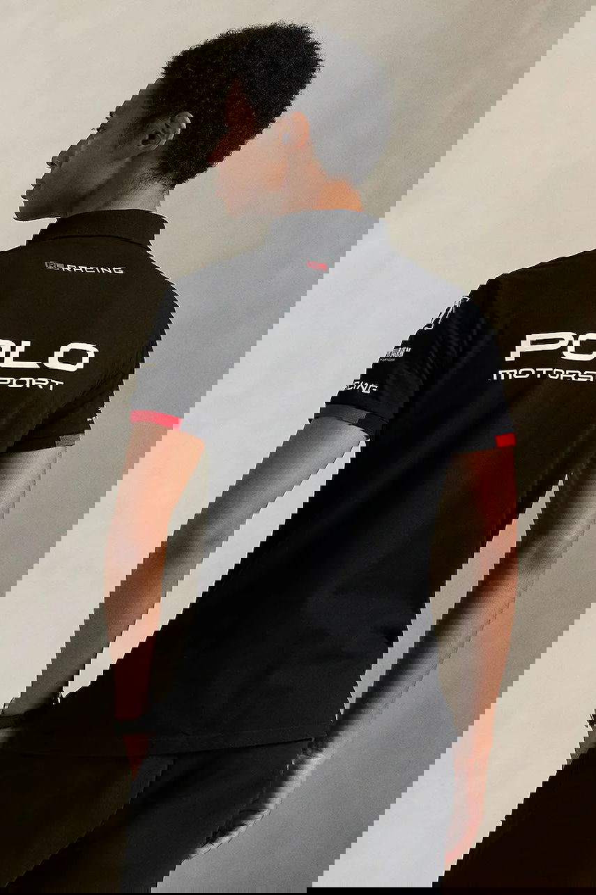 Поло тениска Polo by Ralph Lauren Ralph Lauren Polo 500 Series Racing Short Sleeve Polo Черно | 710972340, 1