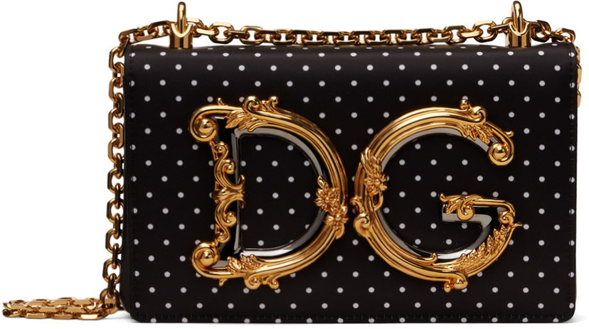 Чанта през рамо Dolce & Gabbana Medium 'DG' Shoulder Bag Черно | BB6498AV885