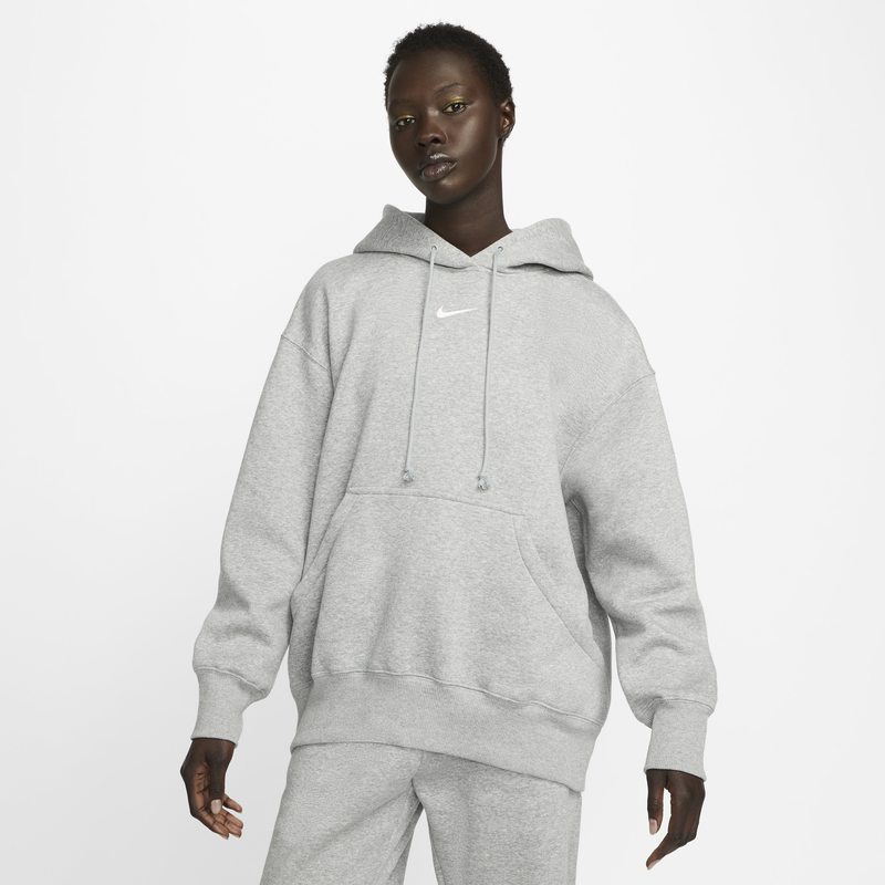 Суитчър Nike Sportswear Phoenix Fleece Oversized Pullover Hoodie Сиво | DQ5860-063, 0