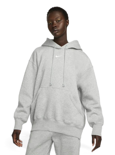 Суитчър Nike Sportswear Phoenix Fleece Oversized Pullover Hoodie Сиво | DQ5860-063